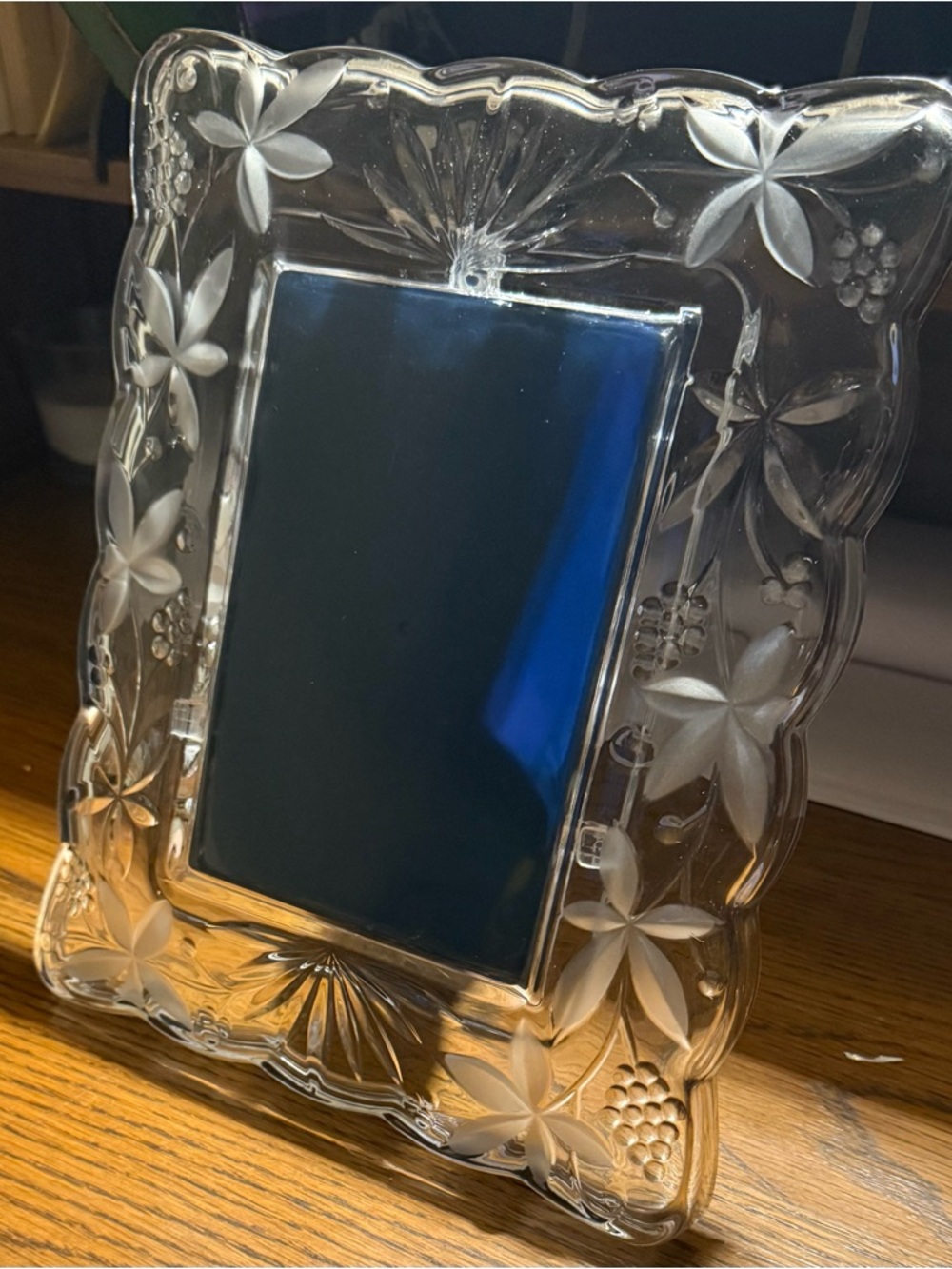 Vintage Mikasa Garden Terrace Crystal Photo Frame